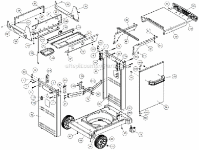 Page B Diagram and Parts List for 9312-54  Broil King Grill